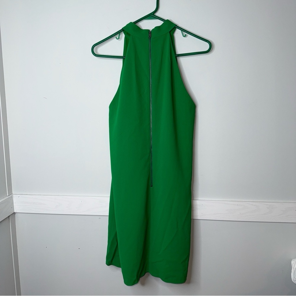 Alice + Olivia Vibrant Green Razor Back Dress - Picture 9 of 11